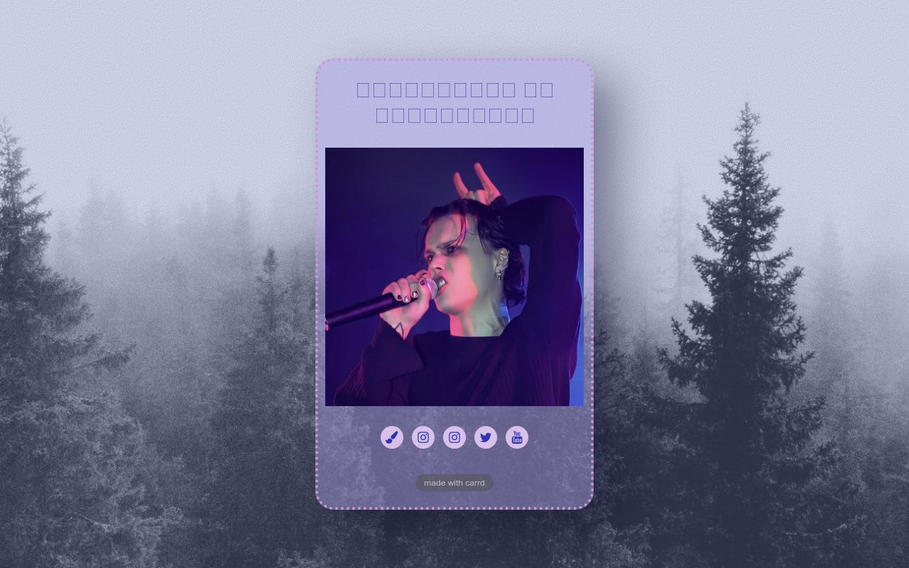 Carrd profile picture for @collapsing